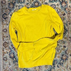 GAP Bright Yellow Women's Crew Neck Sweater